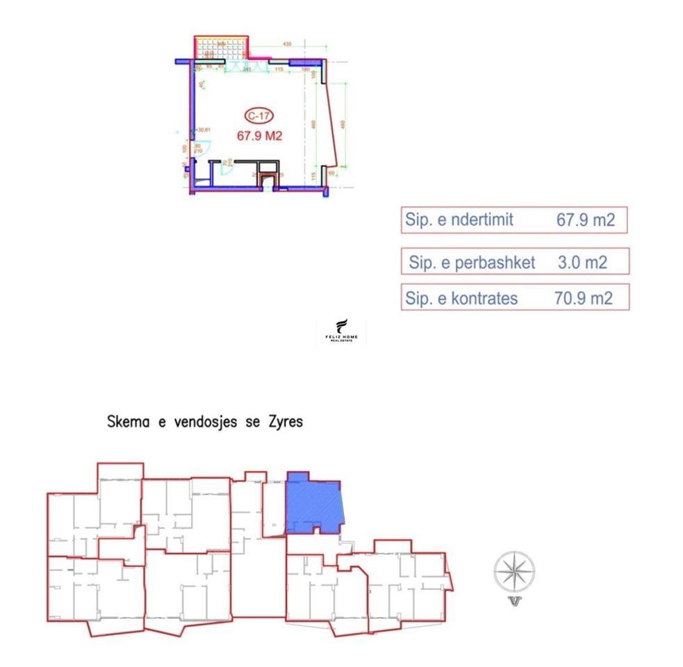 Rental Store with 65 m2 in Block, 1,000 Euro