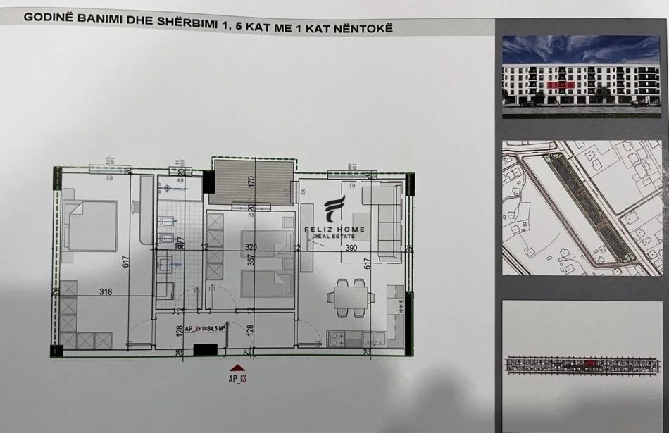 Tirane, shitet apartament 2+1+Ballkon Kati 2, 98 m² 74.000 € (KAMEZ)