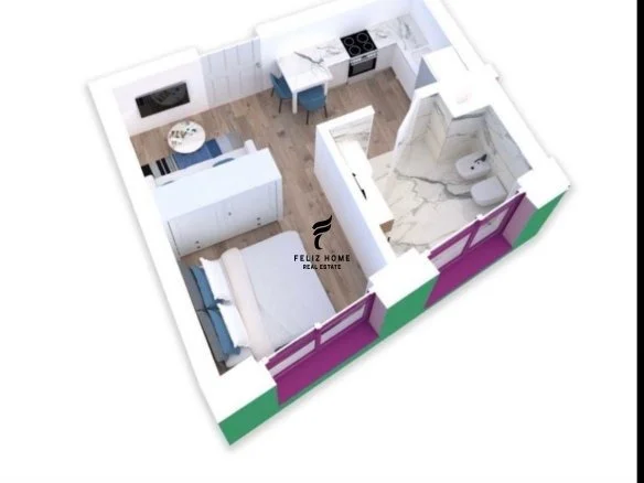 Tirane, shitet garsonier 1+1 Kati 6, 32 m² 69.000 € (ALI DEMI)