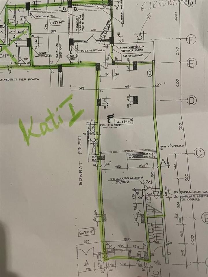 Shop for Rent 175 m2 Block 5,000 Euro