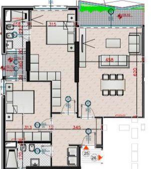 🏡 Shitet Appartamento 2+1+2 – Via "Sami Frashëri", Bllok
