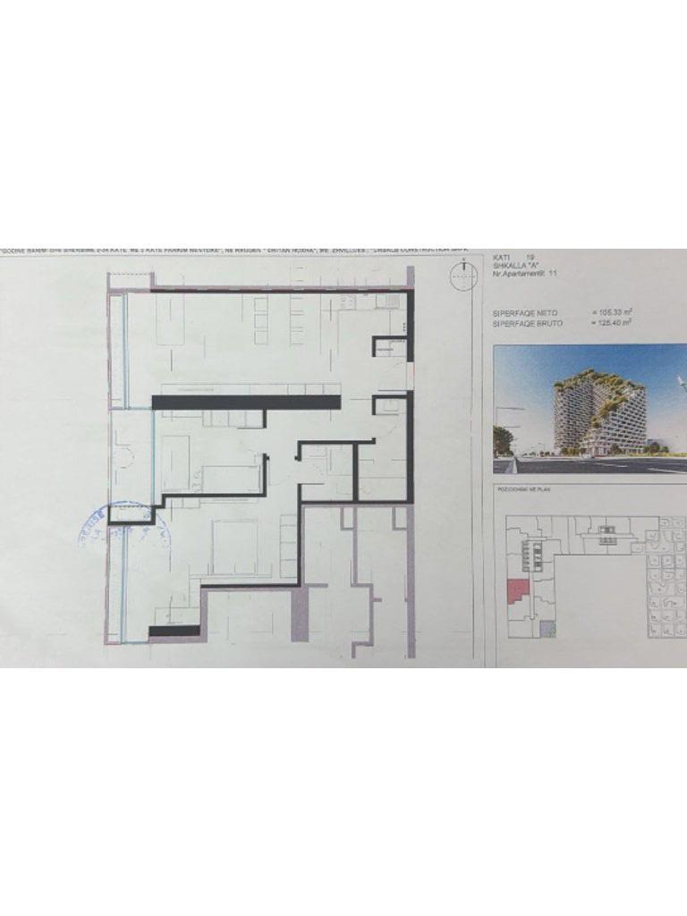 Appartamento 2+1+2 bagni, Lion Park 2, Tirana 266.000