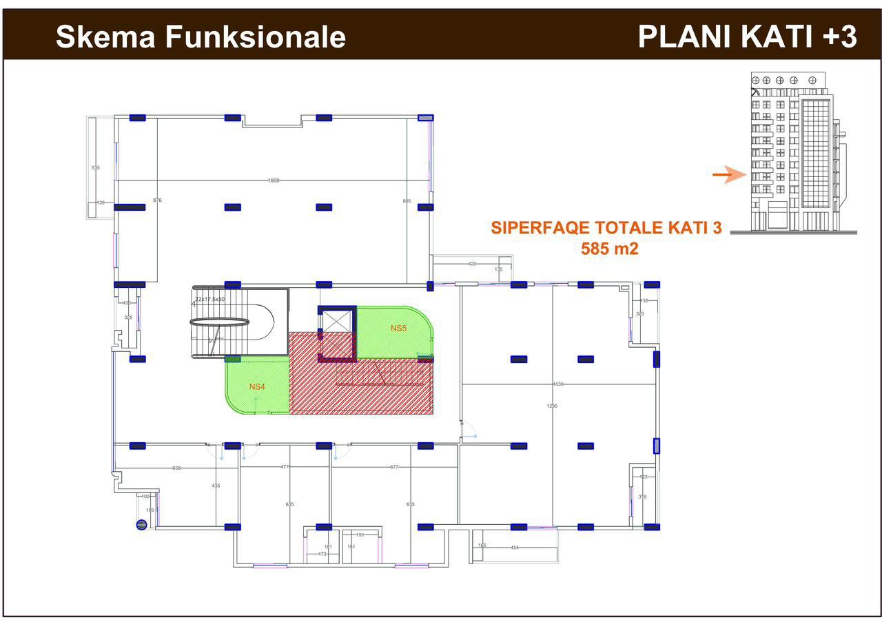 Commercial Space for Rent 585 m² Kavajes Street 6,000 EUR