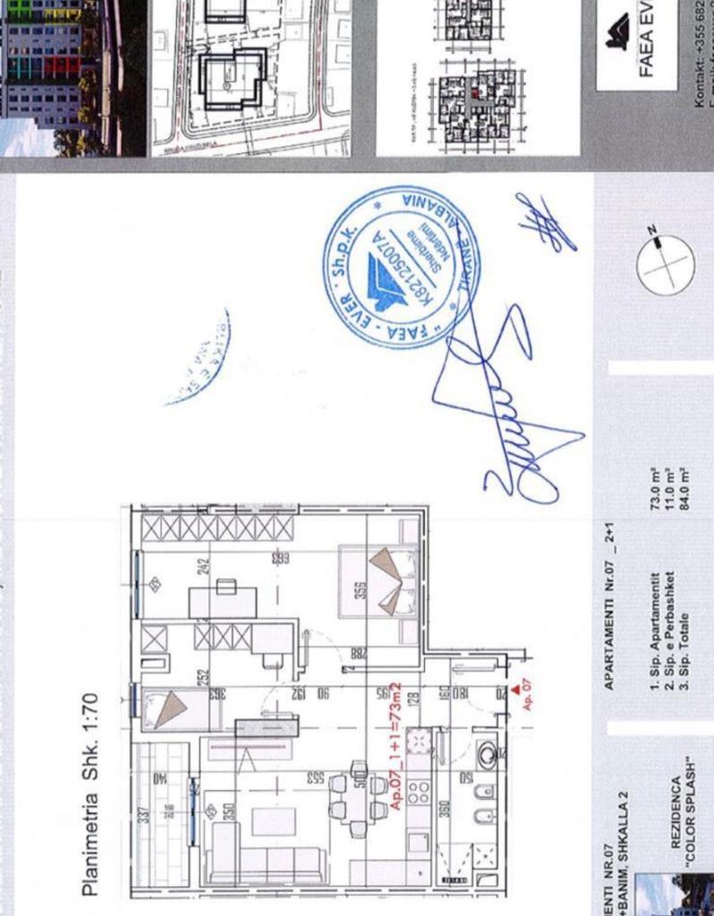 SHITET APARTAMENT 2+1 NE PASKUQAN, RESIDENCA SPLASH COLOR