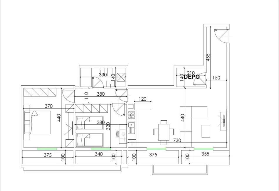 Tirane, vendesi appartamento 2+1 Piano 2, 135 m² 189.000 € (5 MAGGIO)