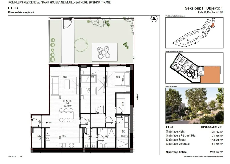 Tirane, appartamento in vendita 2+1 Piano 0, 203 m² 400.000 € (MJULL BATHORE)