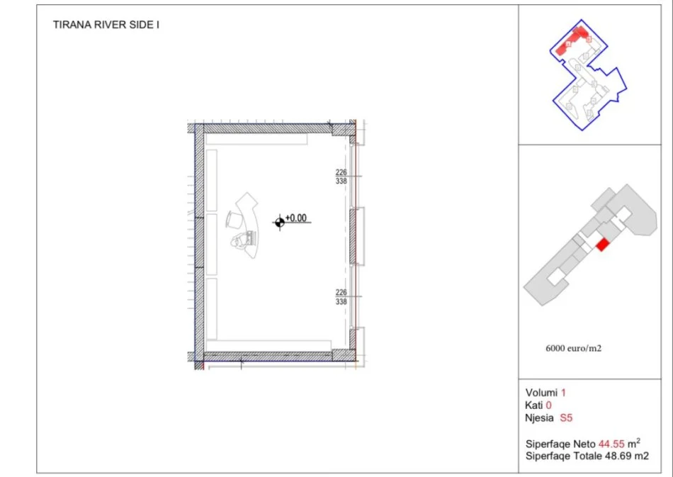Tirane, negozio in vendita Piano 0, 48 m² 292.000 € (VIA KAVAJES)