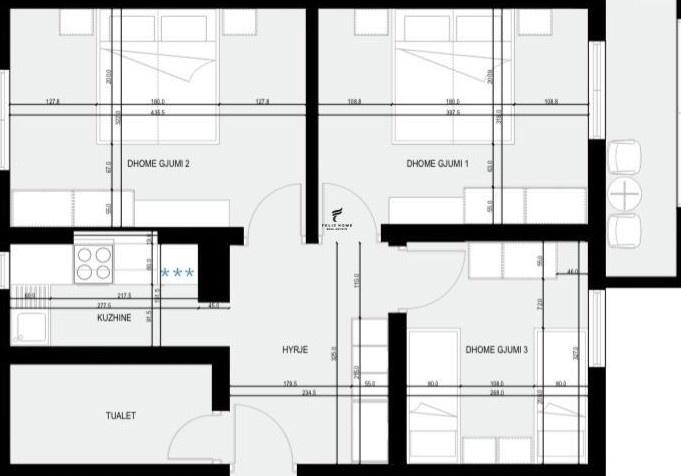 Apartment for Sale 3+1 City Center 203,000 Euros