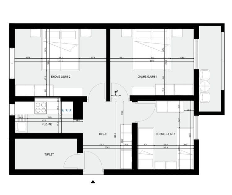 Apartment for Sale 3+1 City Center 203,000 Euros