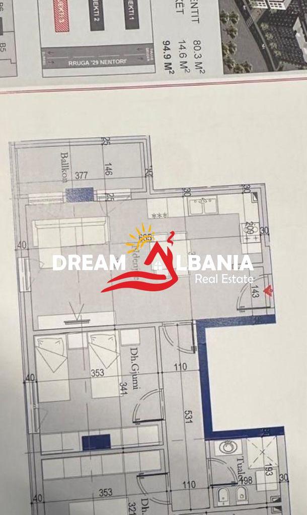 2+1+2 Apartment for Sale in the Former Customs Area