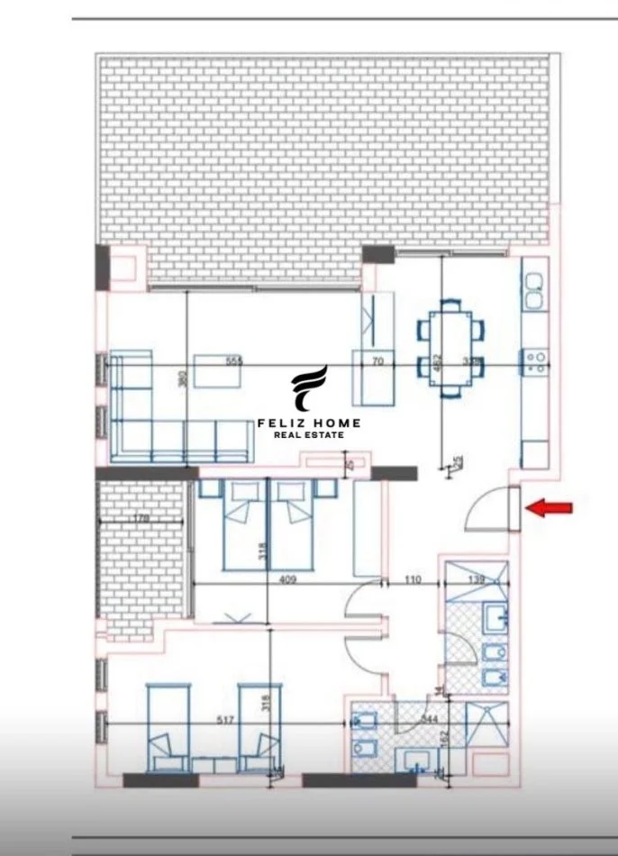 Vlorë, appartamento in vendita 2+1 Piano 6, 122 m² 180.000 € (ORIKUM)
