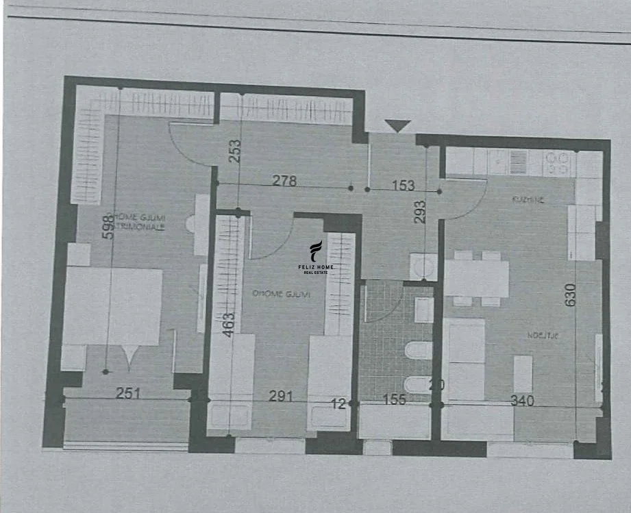 Tirane, vendesi appartamento 1+1 Piano 1, 100 m² 87.000 € (KAMEZ)