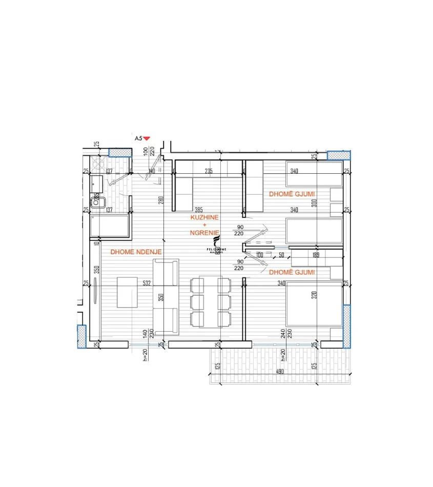 Tirane, shitet apartament 2+1 Kati 7, 71 m² 148.000 € (ISH PARKU)
