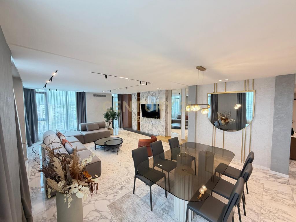 Luxury Duplex 221 m² + Covered Parking at "Square 21", Tirana