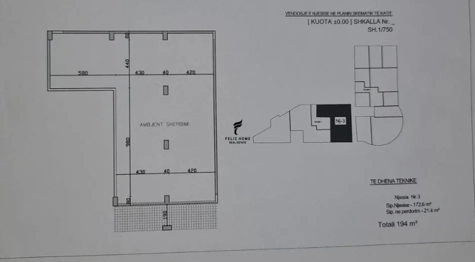 Tirane, negozio in vendita Piano 0, 194 m² 650.000 € (CASA ITALIA)