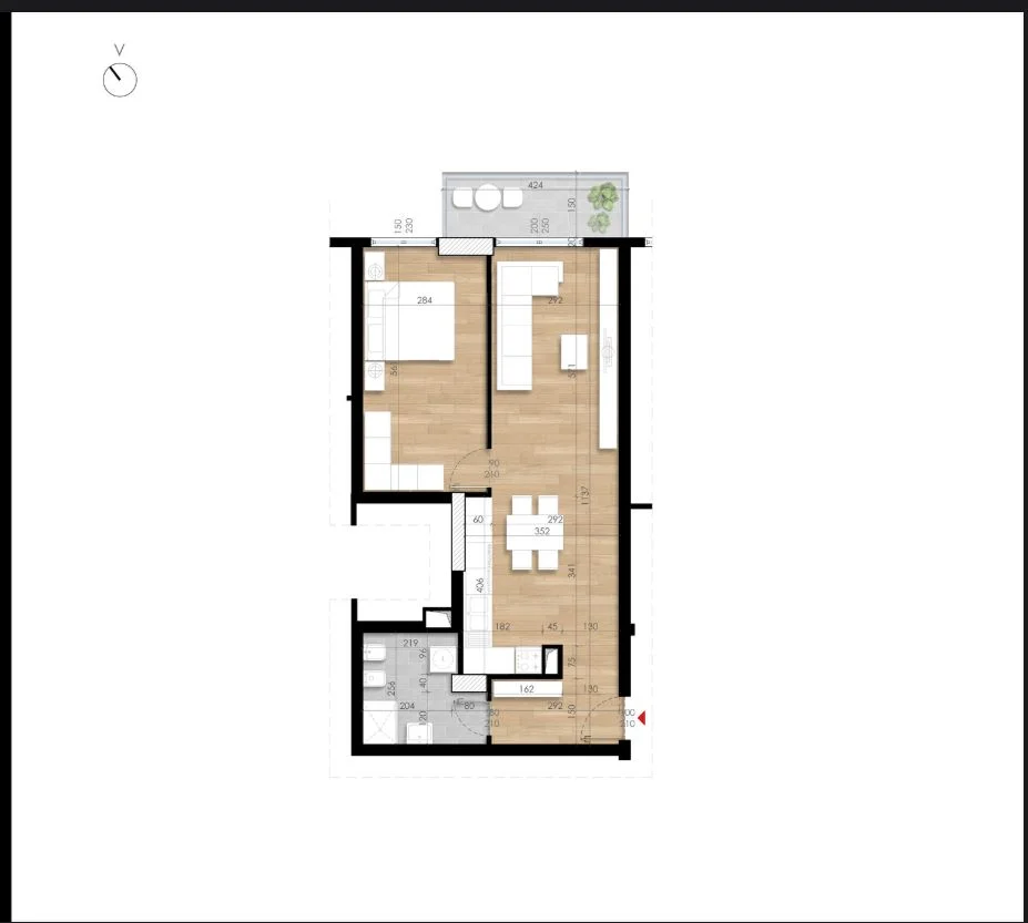 Tirane, vendesi appartamento 1+1 Piano 9, 79 m² 128.000 € (FUSHA E AVIACIONIT)