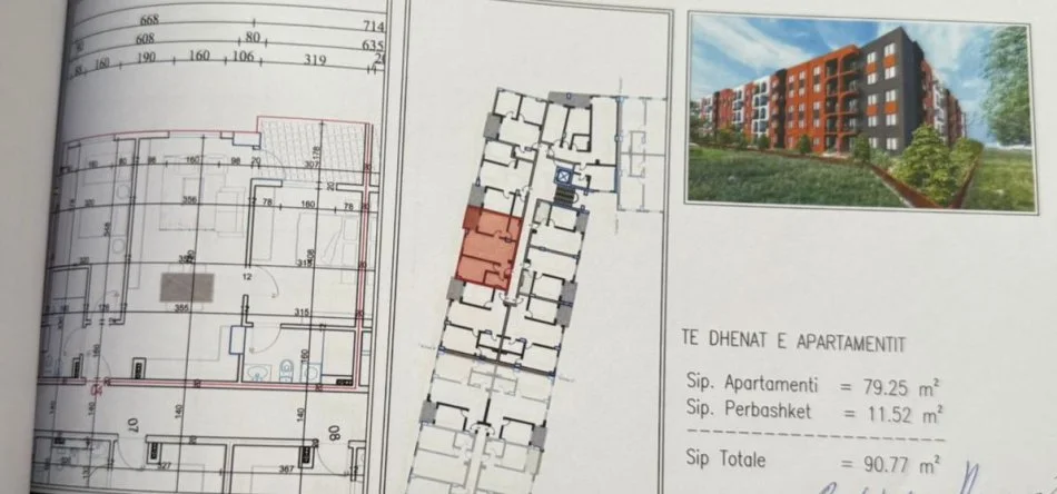 Tirane, appartamento in vendita 2+1+Balcone Piano 3, 90 m² 99.850 € (PASKUQAN)