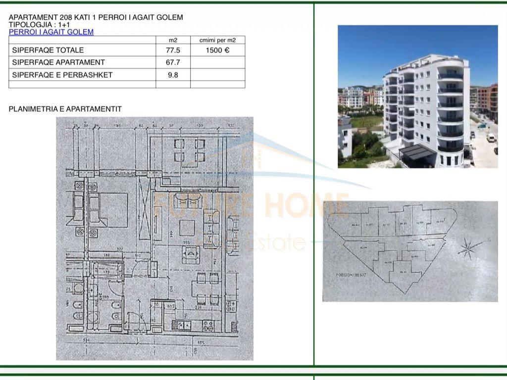 0696044423Shitet, Apartament 1+1, Golem