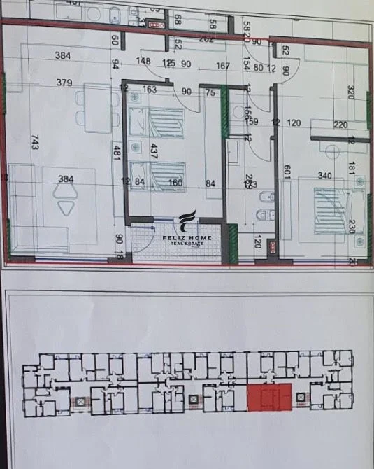 Tirane, vendesi appartamento 2+1 Piano 4, 116 m² 90.000 € (KAMEZ)