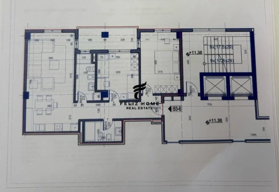Tirane, appartamento in vendita 2+1+Balcone Piano 3, 108 m² 145.200 € (YERISHT)