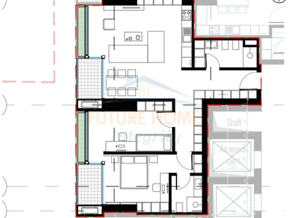 Tirana, for Sale: 2+1+2 Apartment, 14th Floor, 126 m², €240,000 (Lion Park II Residence)