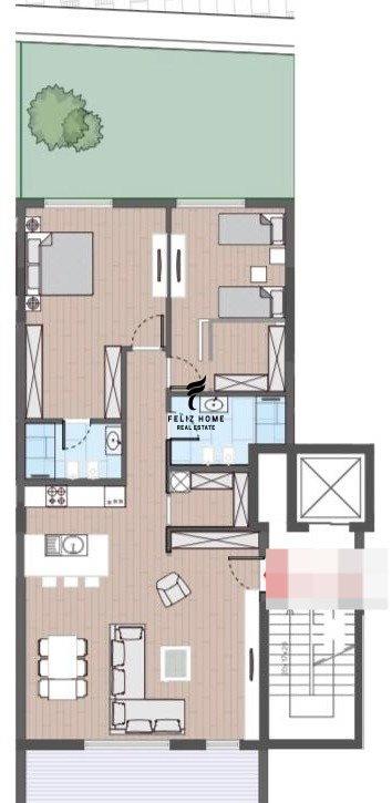 SHITET APPARTAMENTO 2+1 FARKE 340.000 EURO FH-75732
