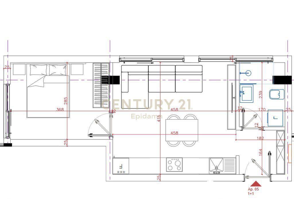 SHITTA APPARTAMENTO 1+1 NEL COMPLESSO PORTO LALZI HAMALLAJ
