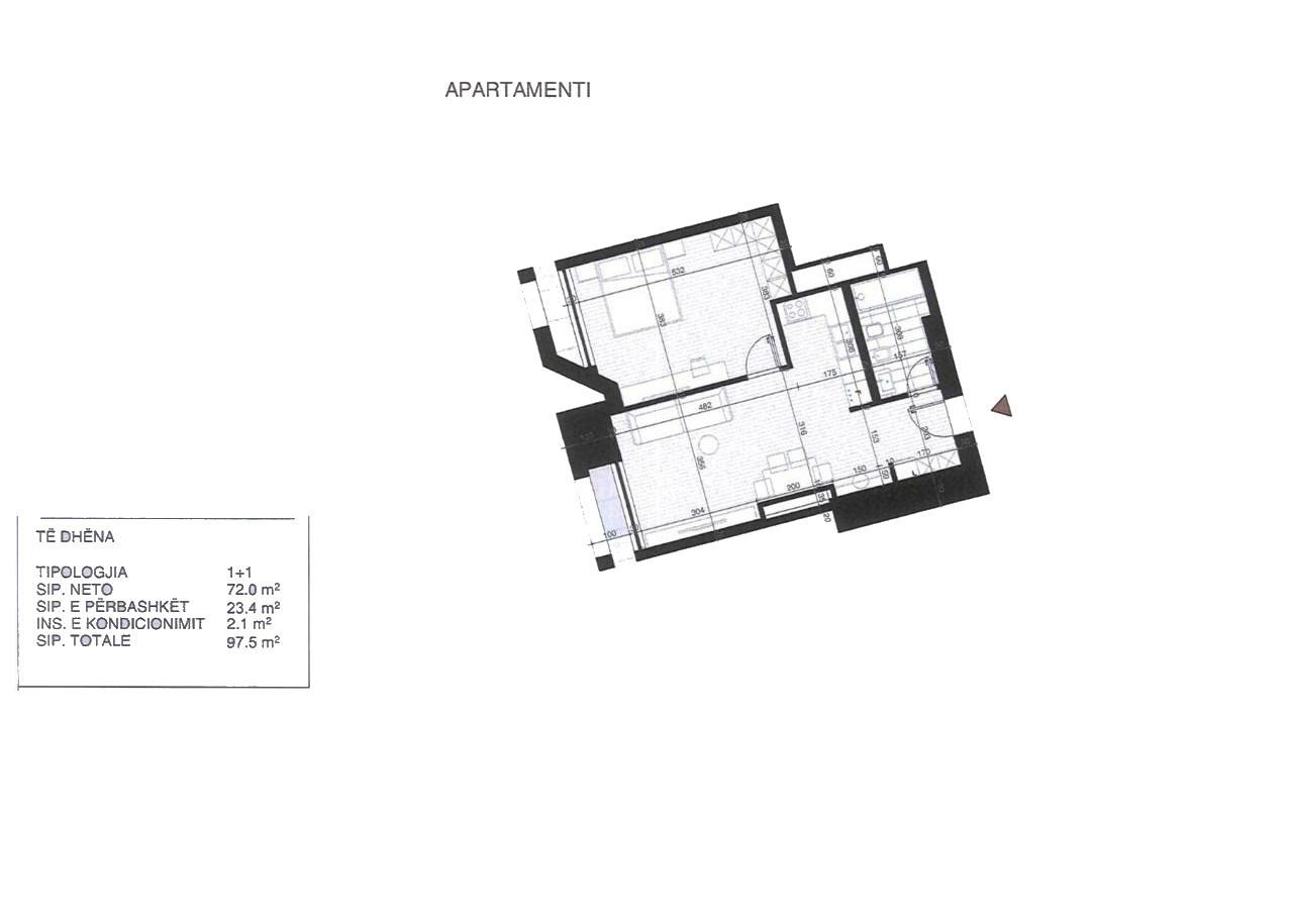 Appartamento 1+1 in vendita in Corso Ri!