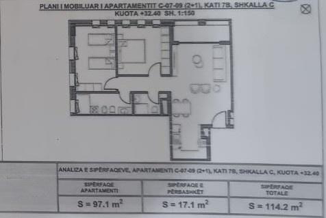 FOR SALE 2+1+2 APARTMENT GLASS BALCONY 205,560 EURO