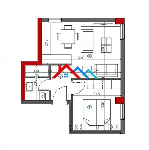 SHITET APARTAMENT 1+1 NE ALI DEM.RRUGA ZHEGU.