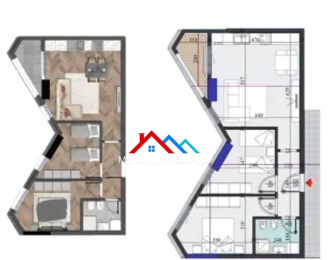SHITET APARTAMENT 2+1 NE LAPRAKE, RRUGA DRITAN HOXHA.