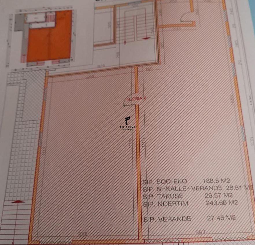 DYQAN ME QERA 243 M2 KODRA E DIELLIT 140.000 LEKE FH-69013