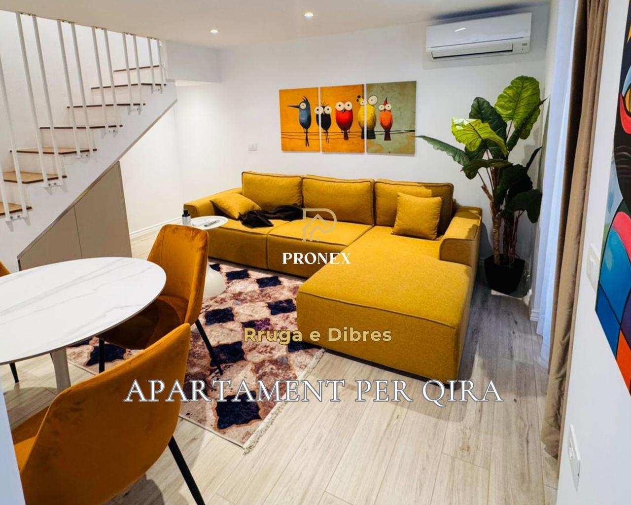 Apartament per qira 1+1 tek Rruga e Dibres