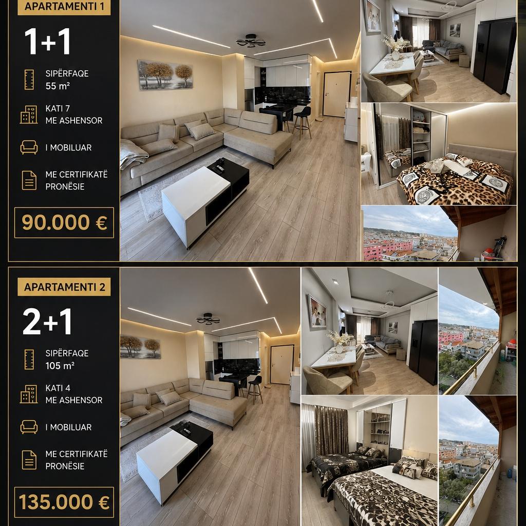 Shiten 2 apartamente Vala Park Durres