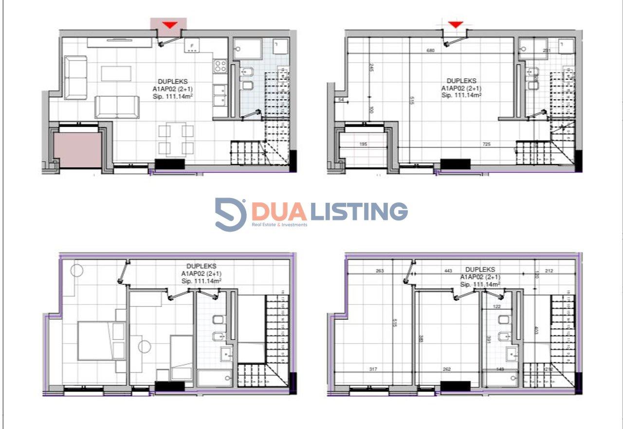 Shitet Duplex 2+1 tek Bulevardi i Ri