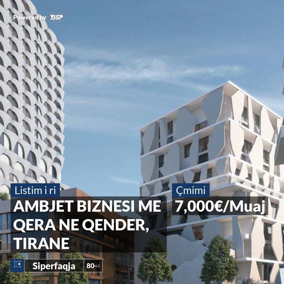 AMBJET BIZNESI ME QERA NE "BOOK BUILDING", QENDER, TIRANE