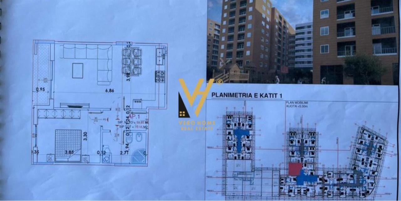 SHITET APARTAMENT 1+1+BLK NE YZBERISHT 100.000 EURO