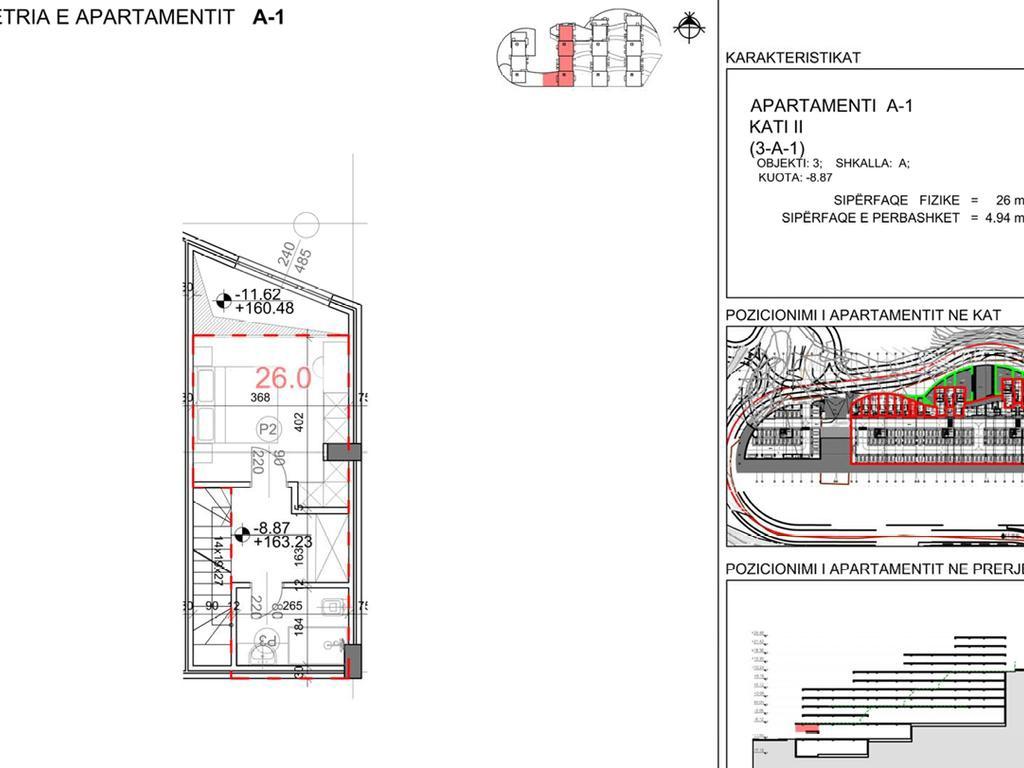 DUPLEX 1+1+VERANDA IN VENDITA / KODRA E DIELLIT 2 134.000 €
